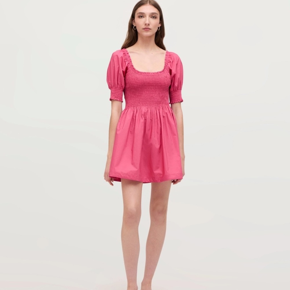 HILL HOUSE HOME Naia Nap Dress - Lipstick Pink